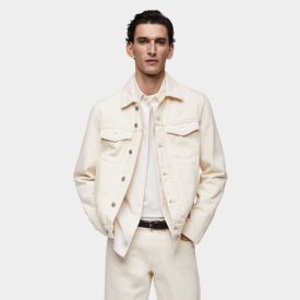 MANGO man pocketed denim jacket