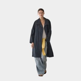   Massimo Dutti High neck technical trench vékony hosszú kabát