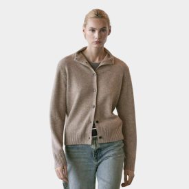   Massimo Dutti gyapjúból készült, magas nyakú kötött kardigán